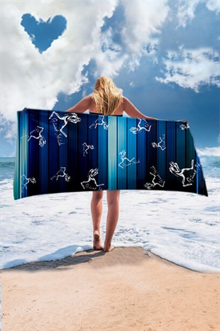 Blue Waves Towel