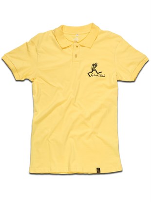 Man Polo T-Shirt Yellow